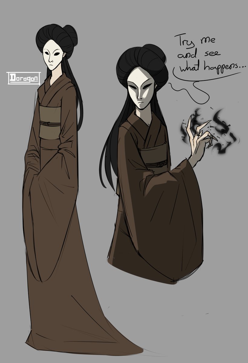 Doragon_LW's tweet photo. How I draw the Lady from Little Nightmares VS how she looks in game https://t.co/Ug6G7mn9m6