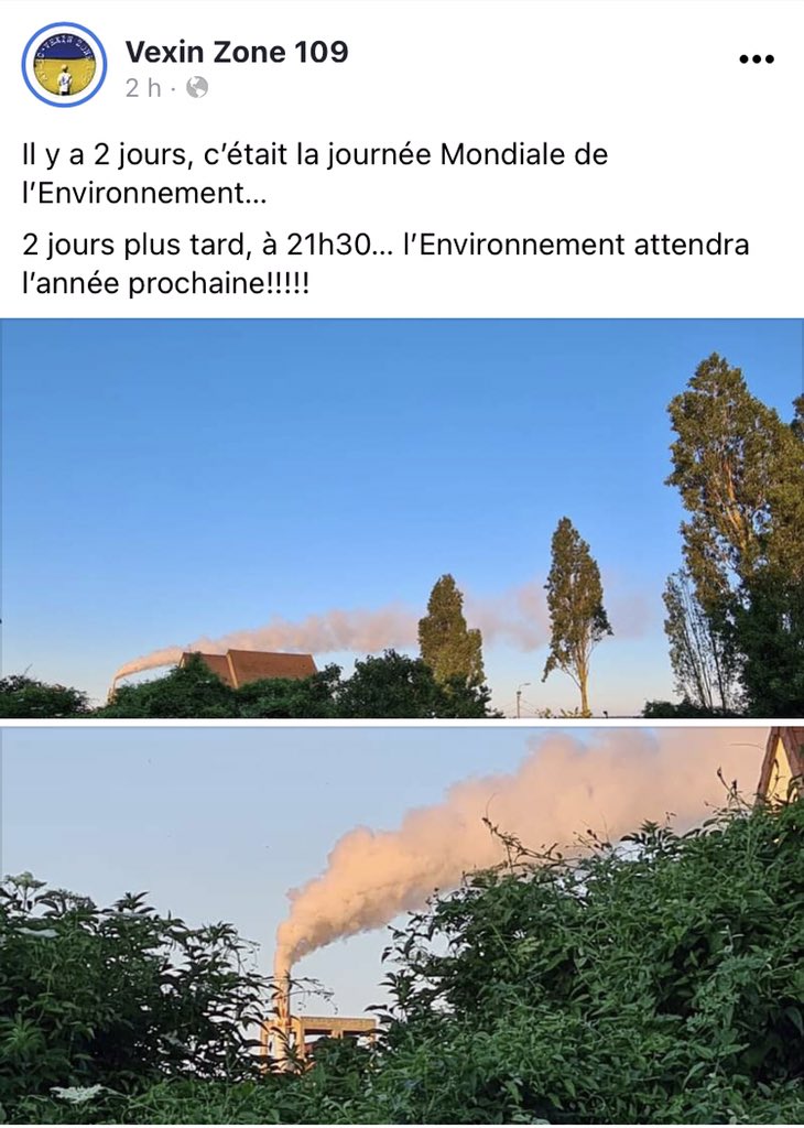 VexinZone109's tweet photo. #VivreAGargenville ! Il y a Vivre et Gargenville, il manque ce voisin qui fume beaucoup… Calcia HeidelbergCement
#CimentsCalcia #Ciment #Pollution dans les #Yvelines
https://t.co/qcTitbjSv8 https://t.co/Wm84Vh5SYl