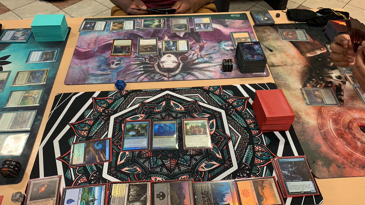 IImmortalObject's tweet image. To lead is to serve, guide, nourish &amp;amp; develop. Also completed my Sen Triplets deck and Alpha tested it, modifications where made, it should make it more capable of defend itself versus 3 people not happy about you playing this deck, no tainted pact + oracle combo... yet 🤌🏻👷🏻‍♂️🕸