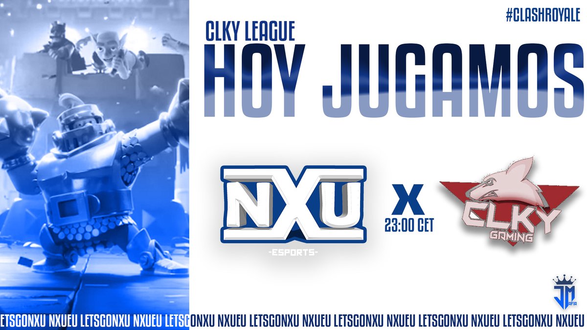 #ClashRoyale | MatchDay!

⭐️En unos momentos nos estaremos enfrentando a un gran rival, esperamos salir victoriosos⭐️

🏆 <a href="/Liga_ClkyAce/">LigaCLKY</a> 
🆚 <a href="/ClkyTeam/">Clky Gaming E-Sports</a> 

⏰|00:00🇪🇸|17:00🇲🇽|

#LetsGoNXU
