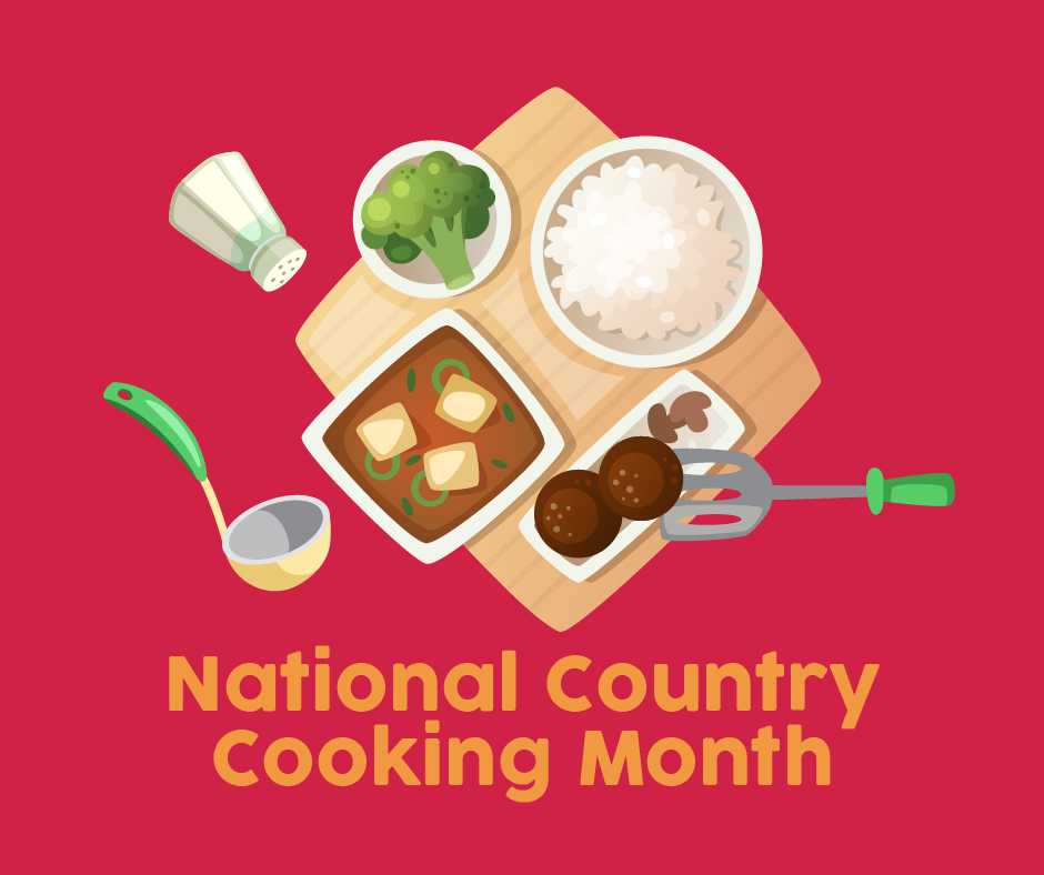 rossalinc's tweet photo. National Country Cooking Month kicks off in June and encourages us to enjoy home cooked meals with our loved ones. You can dive into your favorite biscuits and gravy or even some barbecued ribs! https://t.co/6eoWC9gPUT