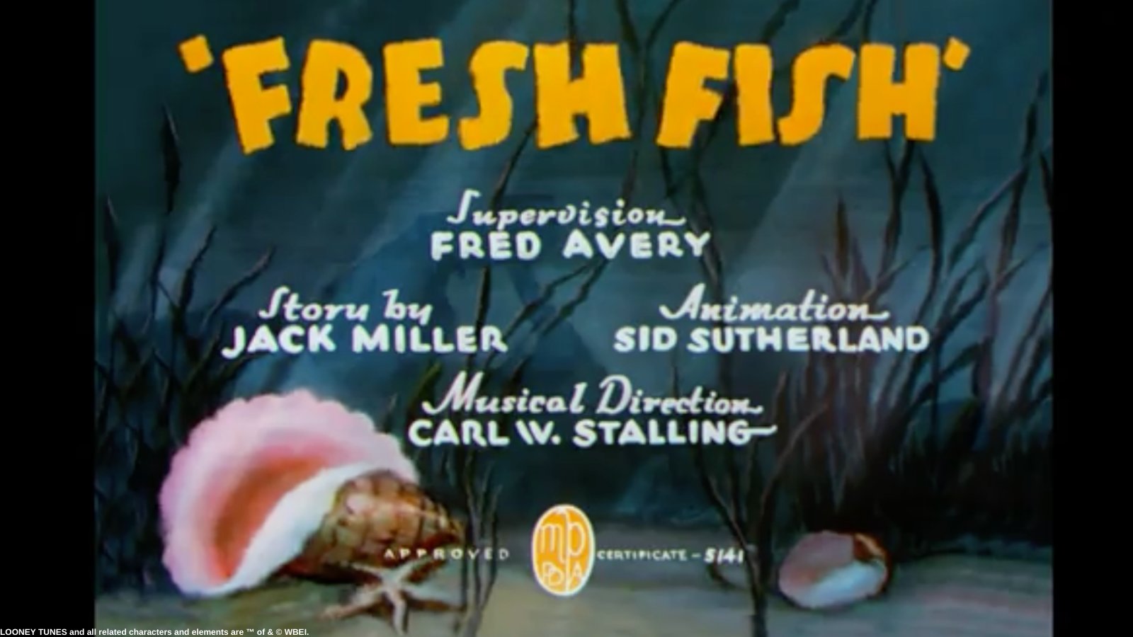 Toon In With Me on Twitter "“Fresh Fish” a 1939 Merrie Melodies short