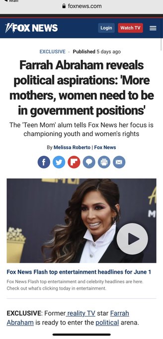 More Mother&rsquo;s should be in government positions, good sense of guilt stops corruption &amp; criminals. Moms<a href="/tag/mondaymotivation"class="tags"><span>#mondaymotivation</span></a><a href="/tag/farrahabraham"class="tags"><span>#farrahabraham</span></a><a href="/tag/mondayvibes"class="tags"><span>#mondayvibes</span></a>