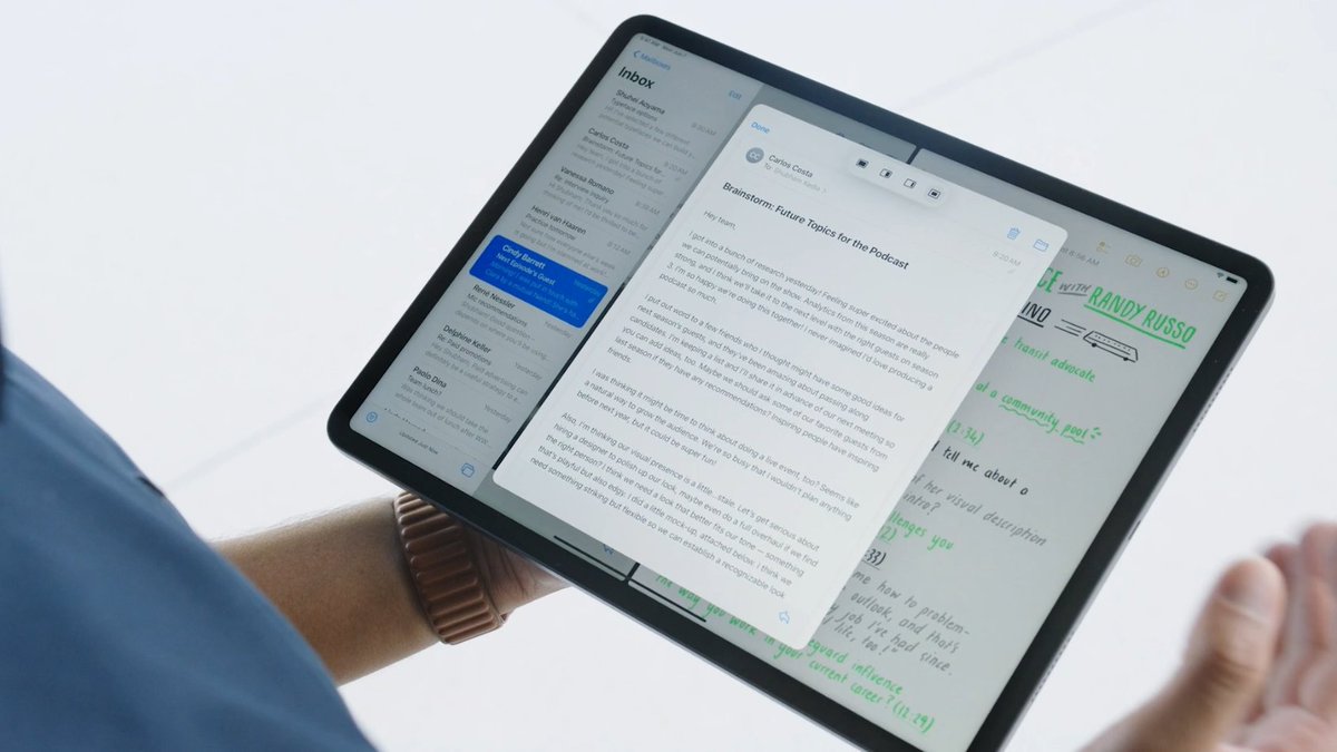 appleinsider's tweet photo. New Multitasking featues coming to iPad are looking pretty intuitive. What do you think of them? #WWDC21 https://t.co/E6O5NueOOQ