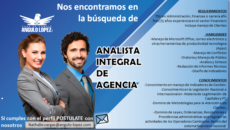 nathy_coro's tweet photo. Buscamos Talentos!!!
Únete a nuestro equipo y se parte fundamental del crecimiento en Venezuela Casa de Cambio Angulo López
#empleosccs #oportunidadlaboral #empleovzla https://t.co/CEX73G5F5t
