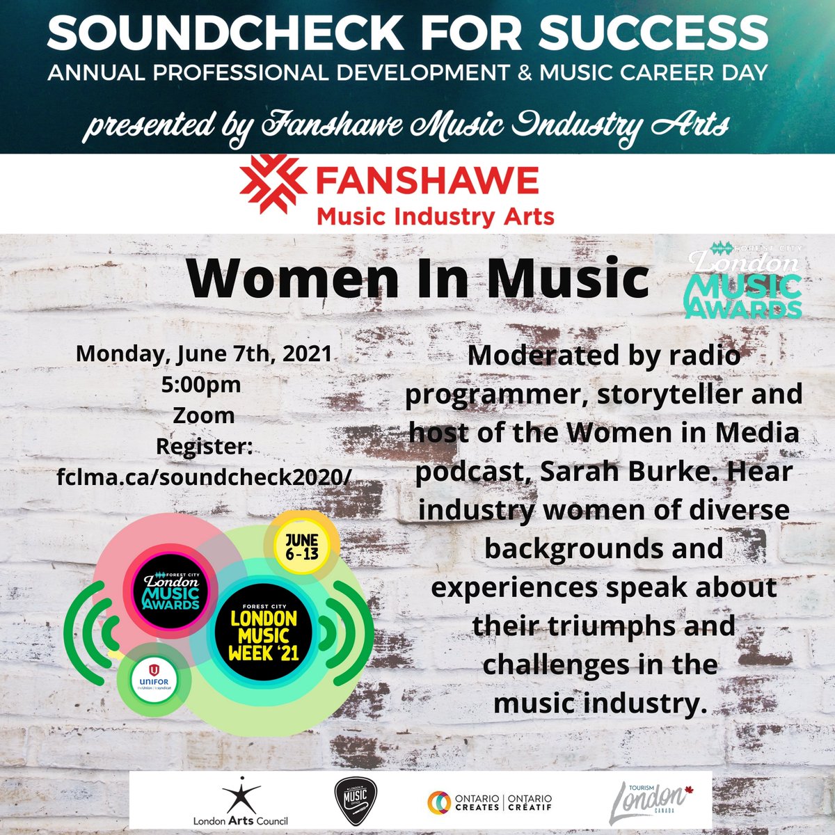 MPCircelli's tweet photo. The music biz needs female power! #allyship #SoundCheck4Success @fclmalondon #FCLMW21 #FCLMA21 Register https://t.co/yEJX4soZjr @Mich_Rees @BriscoeClass @TVDSB @LDCSB @mezzoloona #ldnont https://t.co/yWeyQ2ToBG