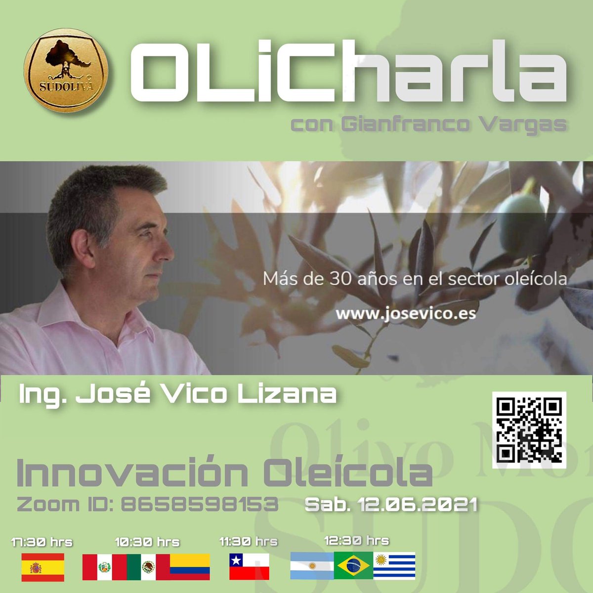 🌿Aceite de Oliva Virgen Extra.
👉Te invito a unirte a esta Olicharla el sábado 12 de junio 2021. En ella analizaremos la importancia de no perder la calidad del aceite de oliva antes de extraerlo en la almazara👍
linkedin.com/posts/sudoliva…
