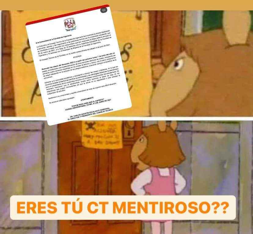 AleToriz1's tweet photo. El Consejo Técnico levantó el paro en la FI cuando los estudiantes NUNCA votaron por ello, aún cuando se firmó una carta que afirmaba, esto no pasaría
#FIRespetaLosAcuerdos #FueraGerardoRuiz #CorrupciónyCensuraFIUNAM
 #InsultasAUnaInsultasATodas #TodasSomosMOFIn
#TodasSomosAMFI https://t.co/ba1MsmMUE5