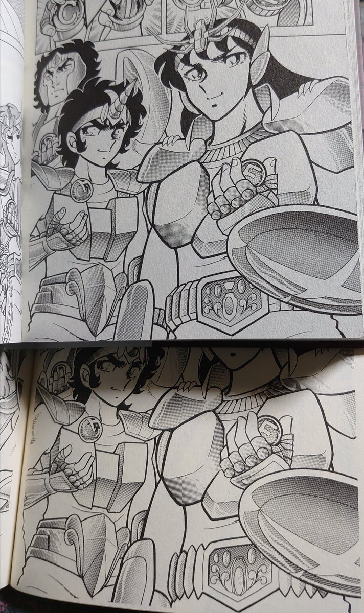 ブルー 聖闘士星矢 Final Editionと愛蔵版で比較してみたら 今までカットされてたページの端の絵が見える T Co M0j4wfuouu Twitter