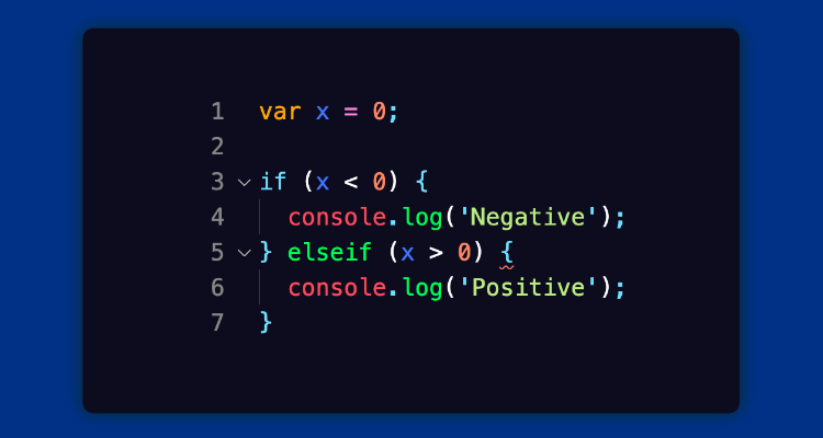WebDevQuiz's tweet image. 🤔JavaScript Quiz Question: What will be logged out to  the console after executing this code?

A) Negative
B) Positive
C) Uncaught SyntaxError: Unexpected token &apos;{&apos;
D) Nothing will be logged out to the console

#LearnJavaScript  #JSQuiz #Codenewbie #LearnToCode  #100DaysOfCode