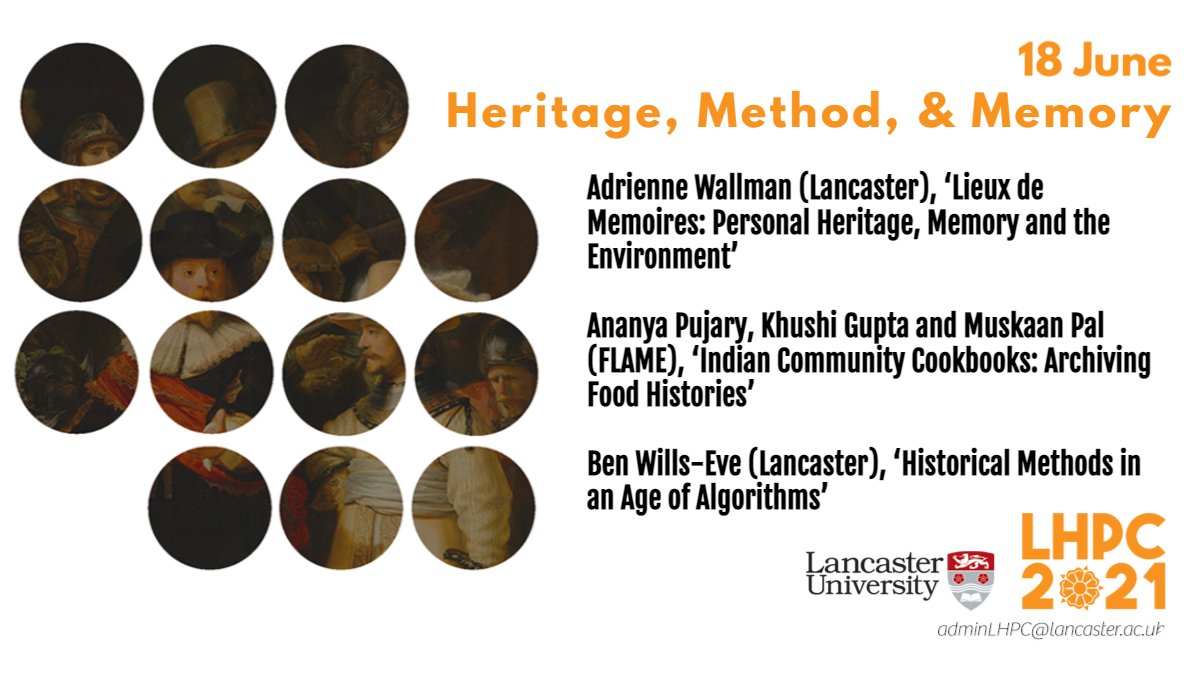 LHPC2026's tweet photo. Watch the feed this week for some of our panels for the 2021 Lancaster Historical Postgraduate Conference! 
@LancasterHistor
 
Tickets for this hybrid event can be purchased online:
https://t.co/ukYl8HzcmM https://t.co/yGi3MILKcf