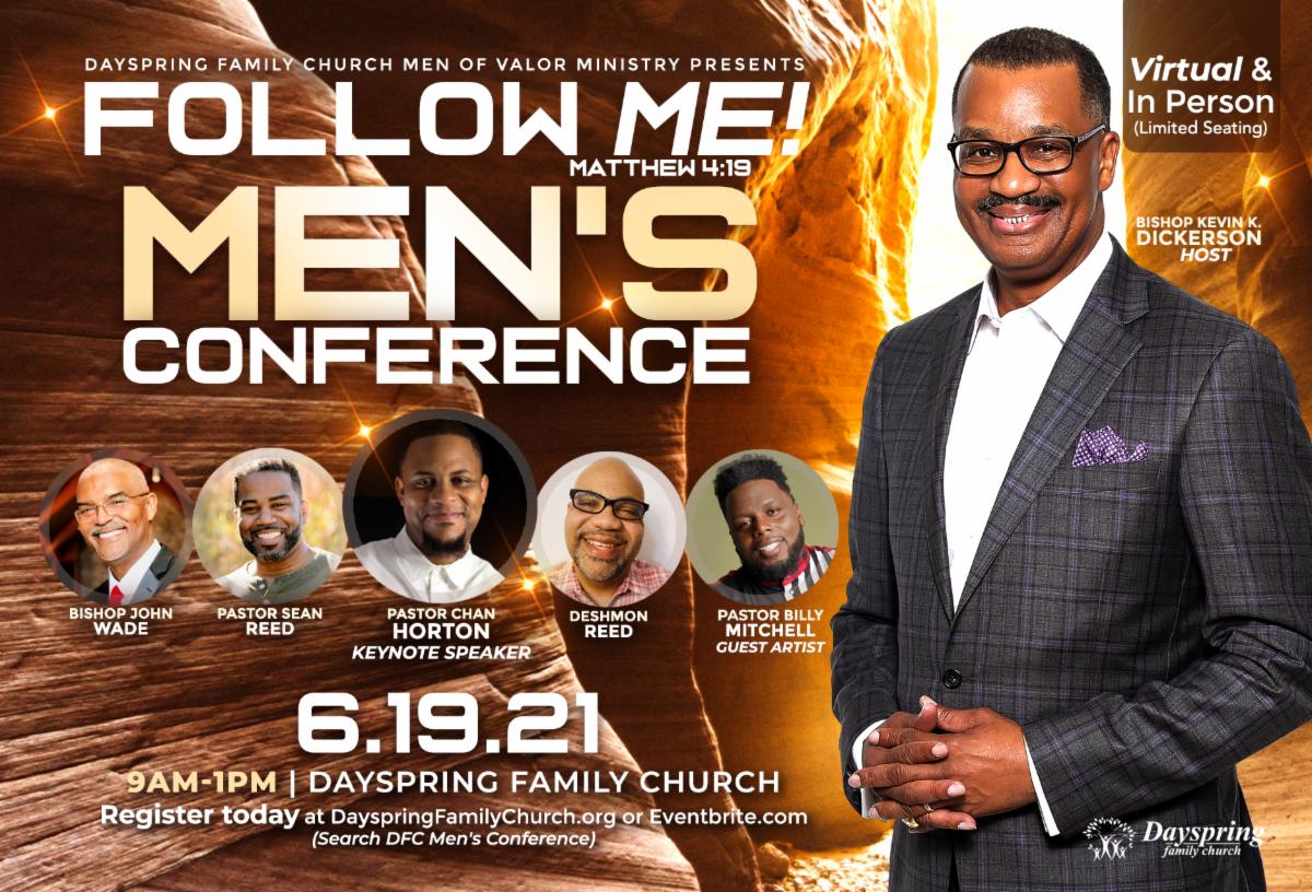 Bishop Kevin K. Dickerson &amp; Dayspring Family Church Men Of Valor Ministry Presents: Follo... conta.cc/3w0o0qD