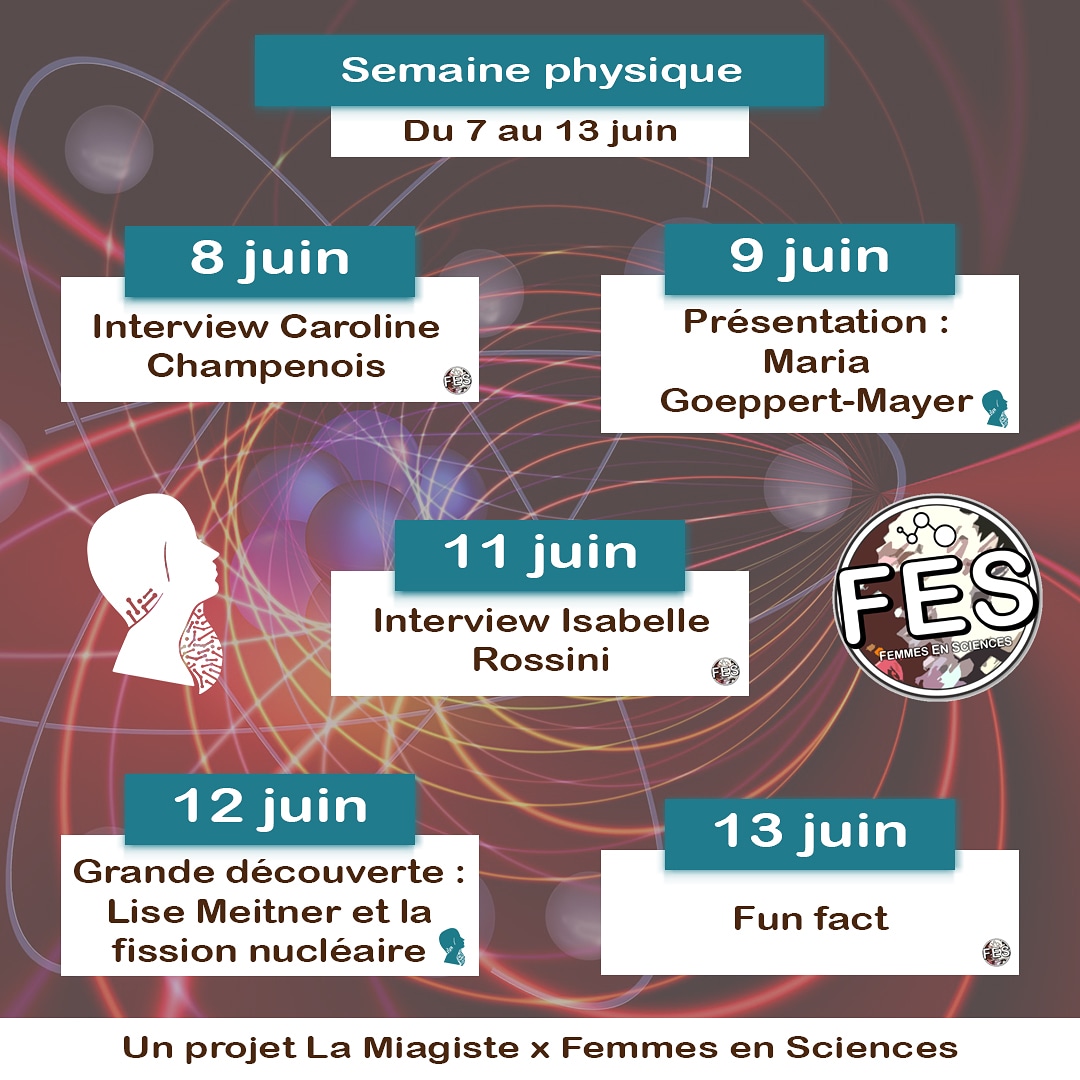 [Sciences : un domaine de femmes]
Semaine physique ⚛️

Le planning de cette nouvelle semaine est là ! 

<a href="/AFNEUS/">AFNEUS</a> <a href="/FES_AFNEUS/">Femmes En Sciences</a> <a href="/MIAGEConnection/">MIAGE Connection</a>