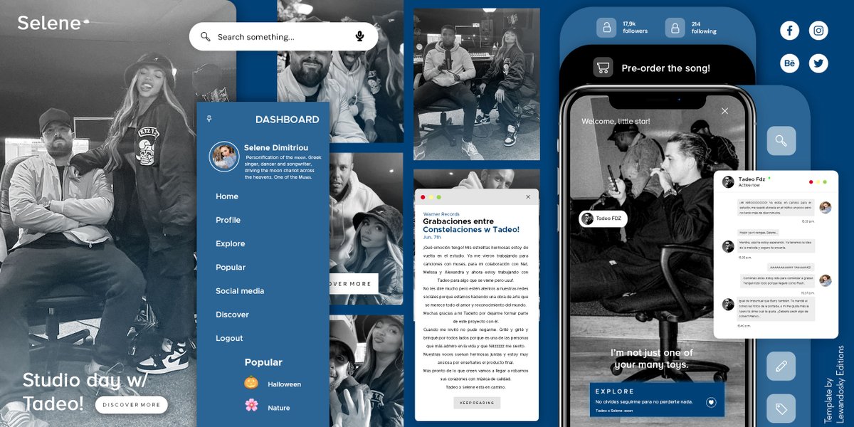 𝗚𝗿𝗮𝗯𝗮𝗰𝗶𝗼𝗻𝗲𝘀 𝗲𝗻𝘁𝗿𝗲 𝗰𝗼𝗻𝘀𝘁𝗲𝗹𝗮𝗰𝗶𝗼𝗻𝗲𝘀💫
¡Feliz lunes, estrellitas! Les cuento que hoy estoy en el estudio junto a uno de mis artistas favoritos de la vida, Tadeo FDZ, ganador del Male Artist Of 2021, haciendo música nueva. Estén atentos a lo que se viene.