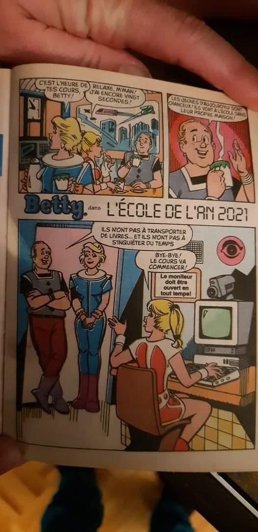 En 1997, le magazine Archie publie une bd qui se déroule en 2021, incroyable.