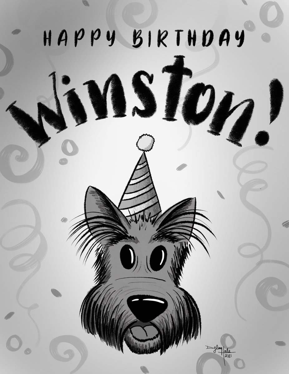 Happy Birthday to the wisest dog of all, Winston! @lindacapple