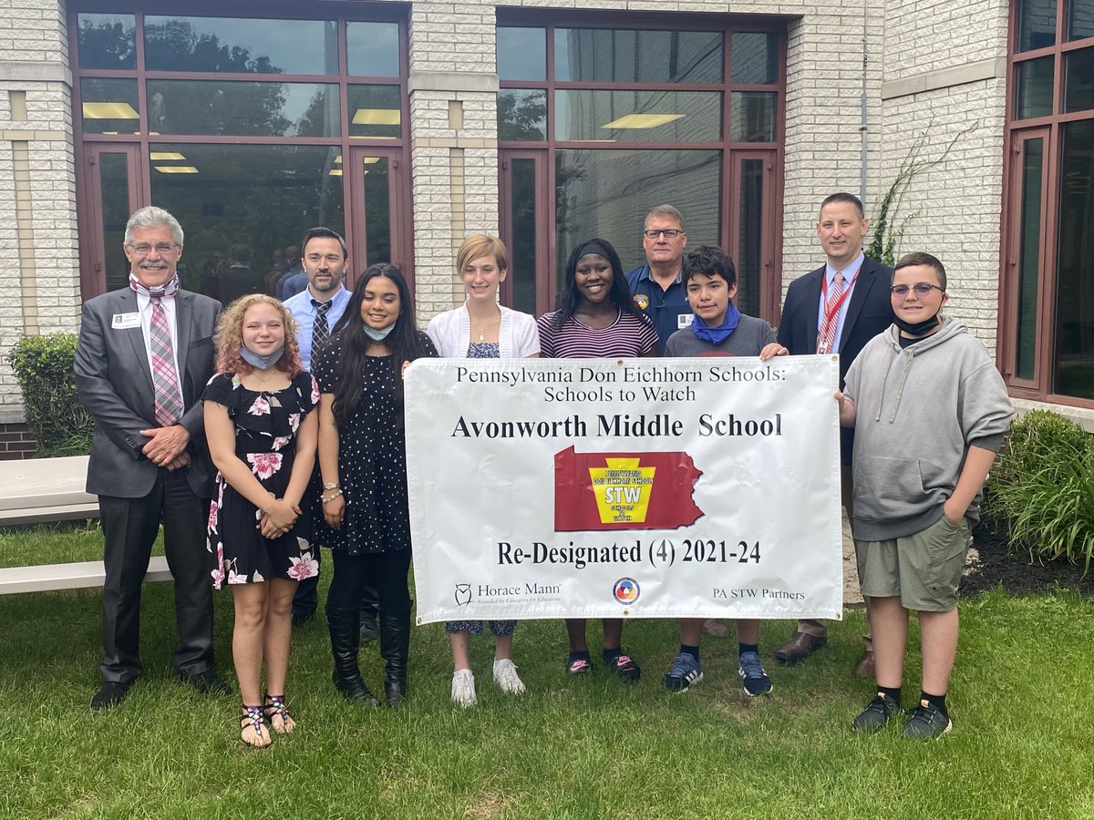 Avonworthschool's tweet photo. Congratulations to Avonworth Middle School on its 4th re-designation as as a Pennsylvania Don Eichhorn Schools: Schools to Watch! https://t.co/Ex9dRr2XjF