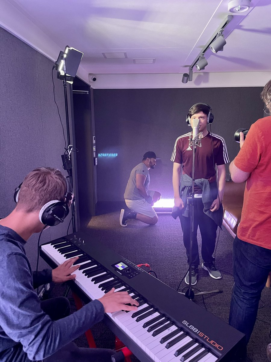 Immensely proud of Sam and George who were recording ‘The Covid Generation’ in preparation for the G15 @TheMusicWorksGL new studio with <a href="/benosullivan77/">Ben O'Sullivan</a>. An amazing opportunity in a amazing setting with amazing people!