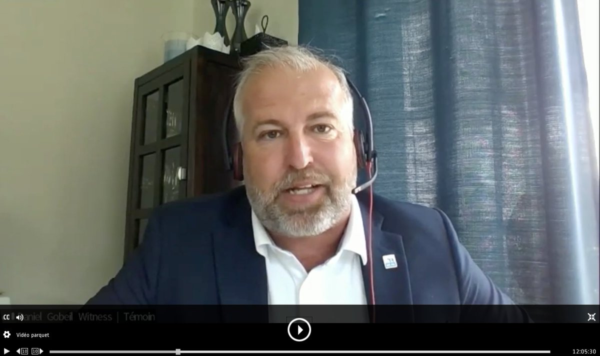 Daniel Gobeil, président des PLQ, témoignait ce matin en faveur de l’adoption du projet de Loi #C216, qui vise à exclure la gestion de l’offre des négociations internationales actuelles et futures. #polcan 

Pour voir son témoignage 🎥 bit.ly/3coXmA5