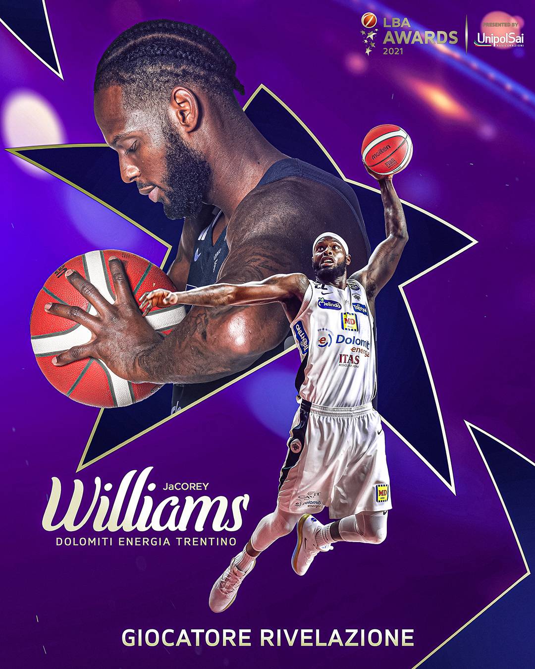 JaCorey Williams è il giocatore rivelazione della LBA 2020-2021