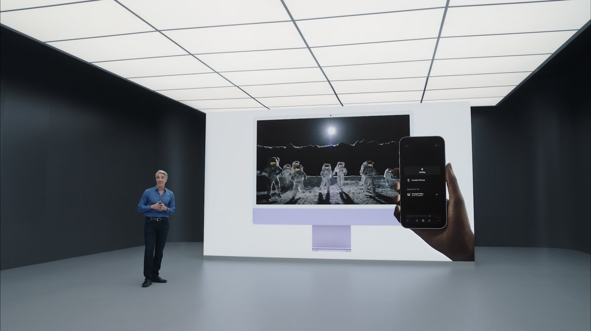 theapplehub's tweet image. You can now AirPlay to Mac #WWDC21