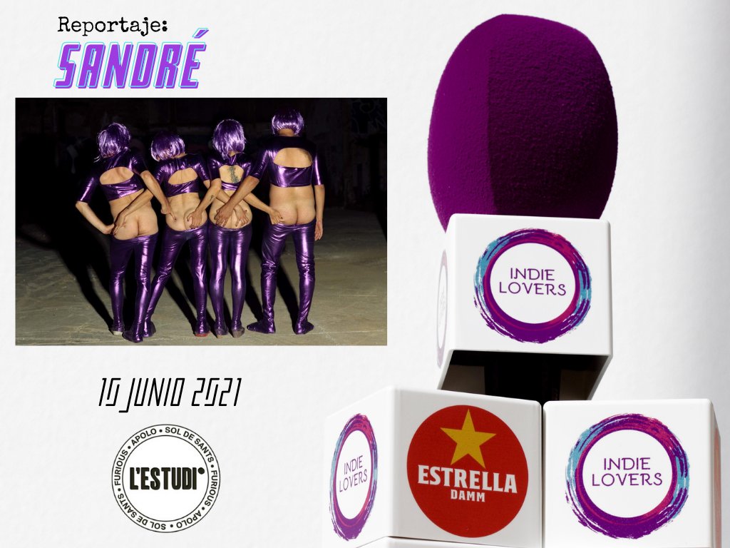 Este jueves compartiremos el capítulo #9 de #IndieLoversRadio desde L'Estudi de l'Apolo y de la mano de <a href="/EstrellaDammCat/">Estrella Damm Cat</a>. Y el reportaje lo protagoniza una de nuestras bandas preferidas: las irreverentemente cabreadas #Sandré (<a href="/bcoredisc/">BCore Disc</a> / <a href="/SnapClapClub/">𝗦𝗻𝗮𝗽! 𝘾𝙡𝙖𝙥! 𝗖𝗹𝘂𝗯</a> / <a href="/MamaVynila/">Mama Vynila Records</a>). Potu!