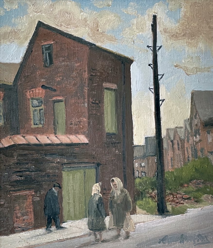 Roger Hampson - Peterhead Close, Bolton.

#RogerHampson #NorthernArt #PitPainters #Timesgoneby #North #NorthernArtist #northernlife #Collectable #ArtCollector #bolton  #CheshireArtGallery