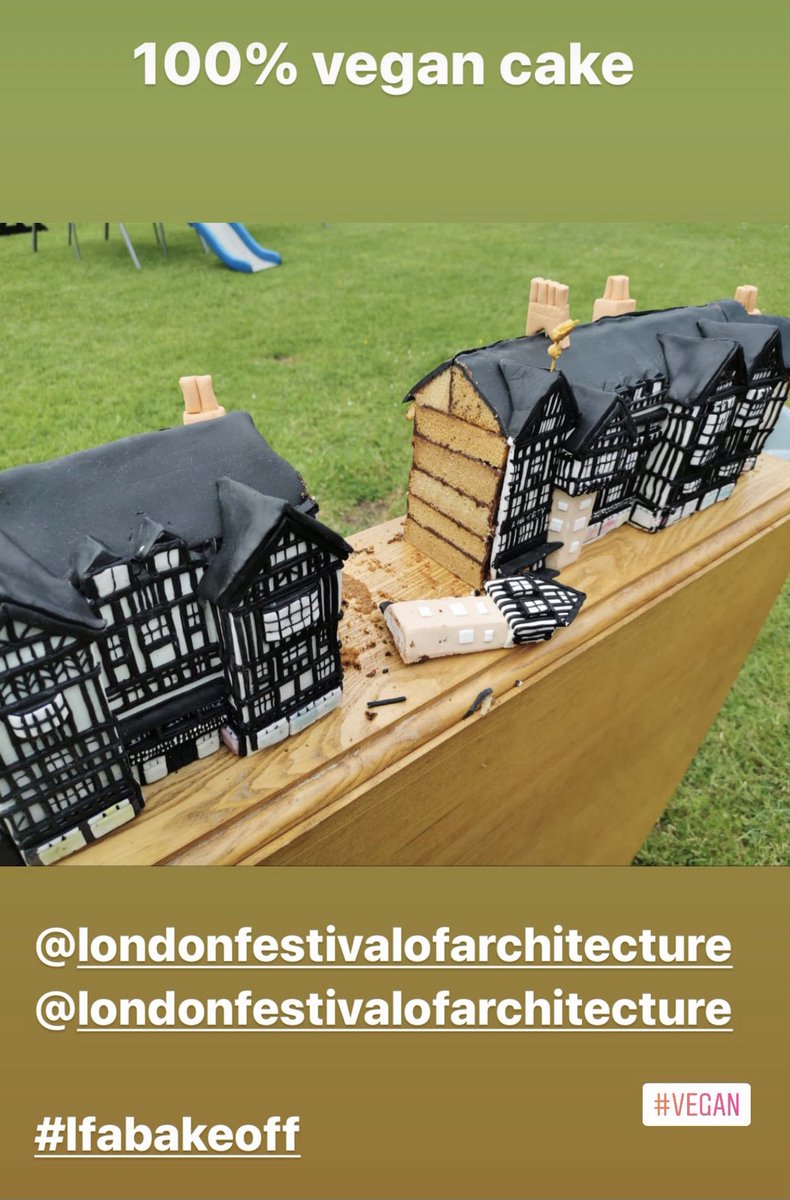 Fionnadh's tweet photo. My entry to the London Festival of architecture bake off @LFArchitecture @LibertyLondon #lfabakeoff #vegan https://t.co/HdNRXf3xSi