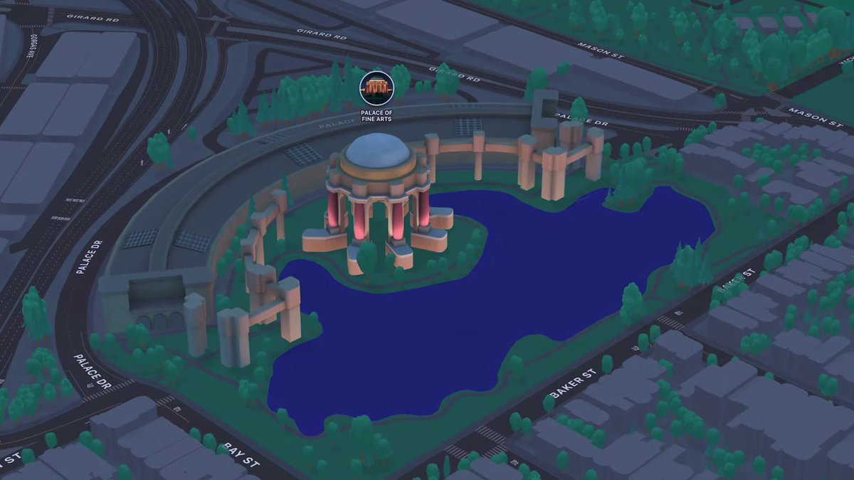colynelliott's tweet photo. the new Apple Maps updates look like you’ll find a Pikachu by a Pokéstop #WWDC21 https://t.co/efh8NsKi7p