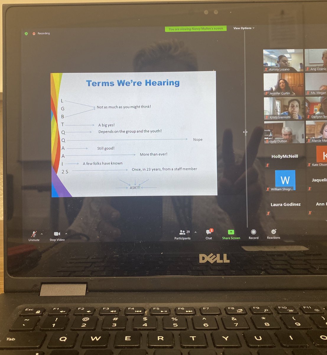 deanayyyooo's tweet photo. Yasss! Give me more of this @sdu46 
#PRIDE we need to create space for our LGBTQIA+ students #StriveHonorSucceed @StreamwoodHS https://t.co/JW7ucw3co7