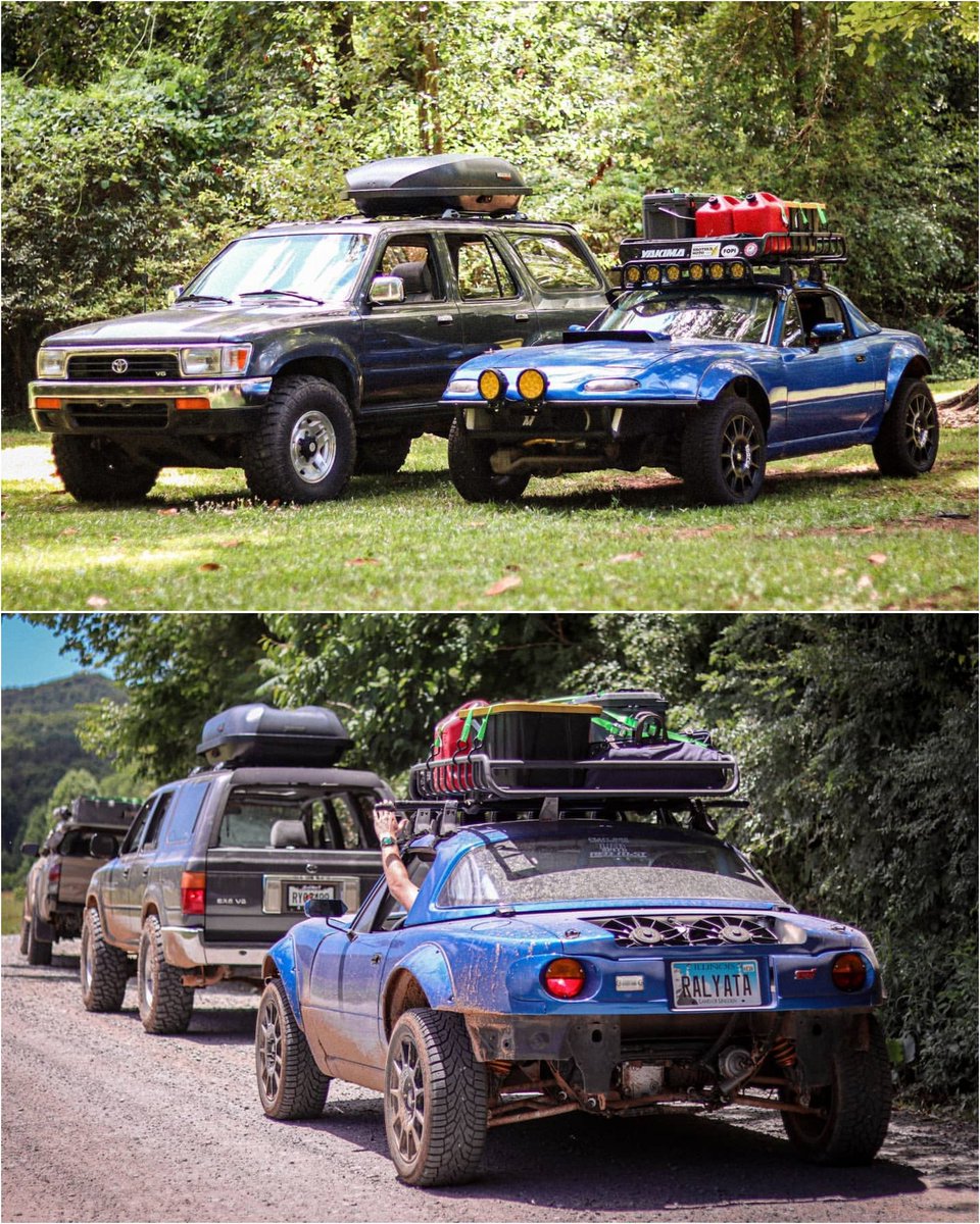 TopMiata's tweet photo. 🚧 @_Gingium_ X IG: thehunterrollins / #blackbearoffroad #goodbrothersoffroad #TopMiata #Mazda #Miata #MX5 #overlanding #rallymiata #liftedmiata #offroadmiata #awdmiata #toyota #toyota4runner #4runner https://t.co/s4wyLugeCL