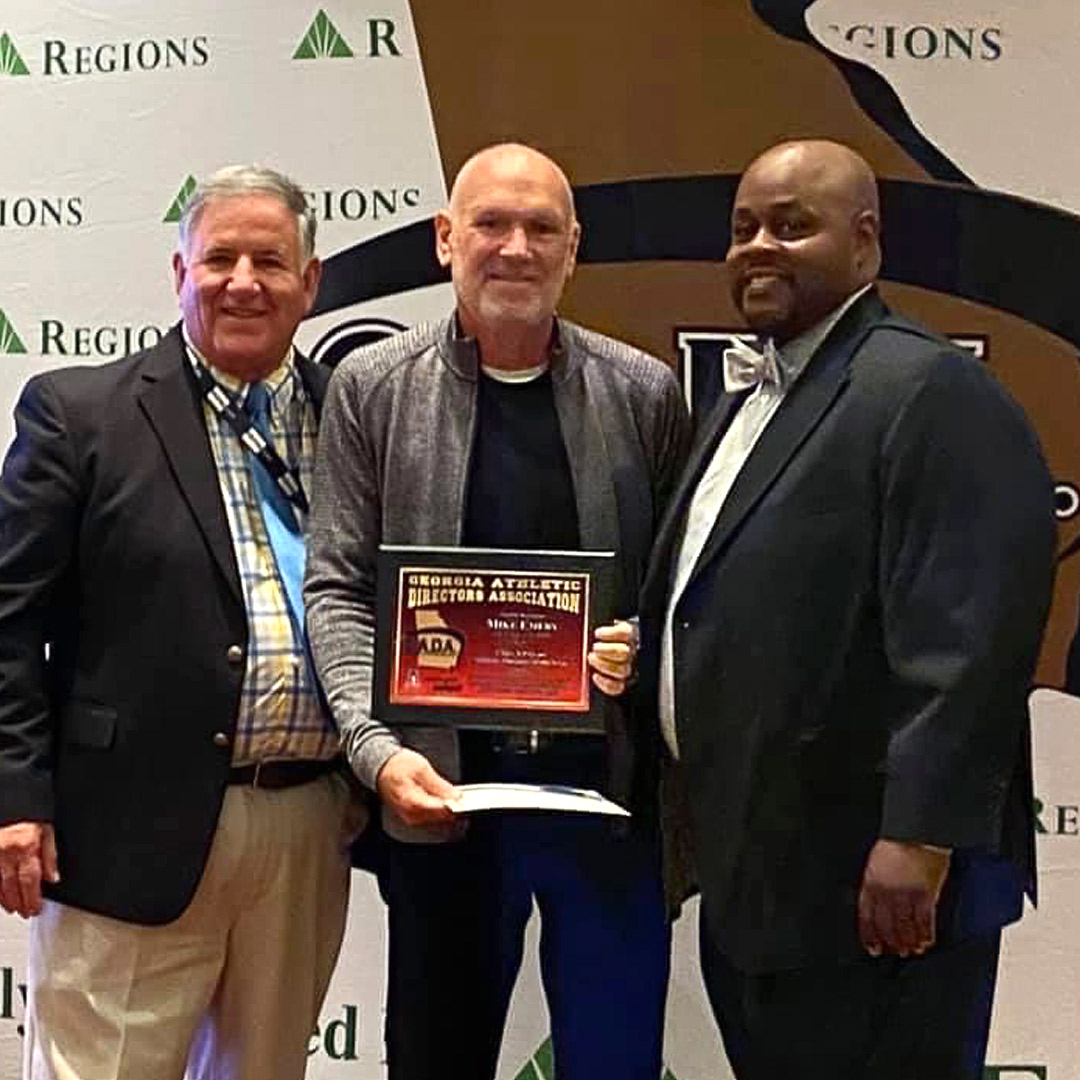 Paideia's athletic director Mike Emery was named Athletic Director of the Year for Region 2-A Private by the Georgia Athletic Directors Association.