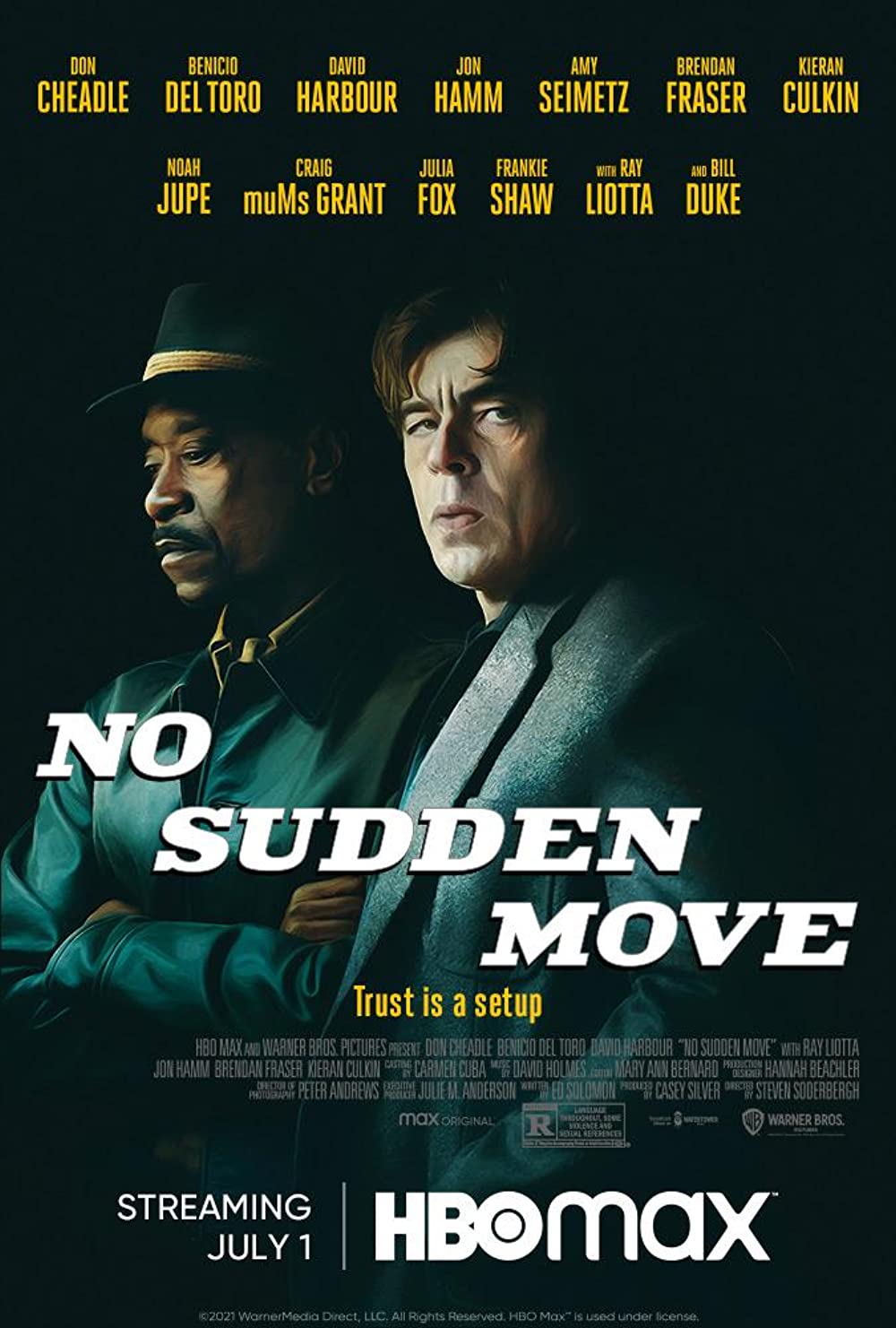 Phil Edwards على تويتر Watch Don Cheadle Benicio Del Toro David Harbour Ray Liotta Brendan Fraser In The Trailer For Steven Soderbergh S No Sudden Move Https T Co Xlohstnkgj Nosuddenmove Stevensoderbergh Hbomax Doncheadle Beniciodeltoro