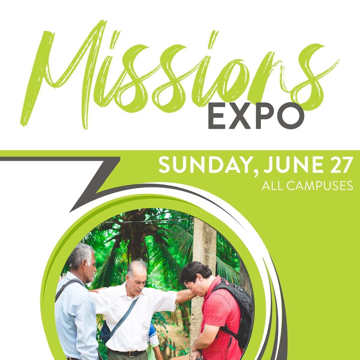 What is the next step after you become a follower of Christ? Sharing Him with others!

Join us at the Mission Expo on June 27 and discover how to Go On Mission with us in 2021. This is life change in action, join us!
===