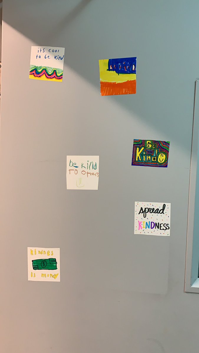 Made some kindness stickers today in Room 18 as part of a social skills lesson! Great lesson <a href="/Miss_Figliano/">Jenna Figliano</a>! ☀️💜 #bekind