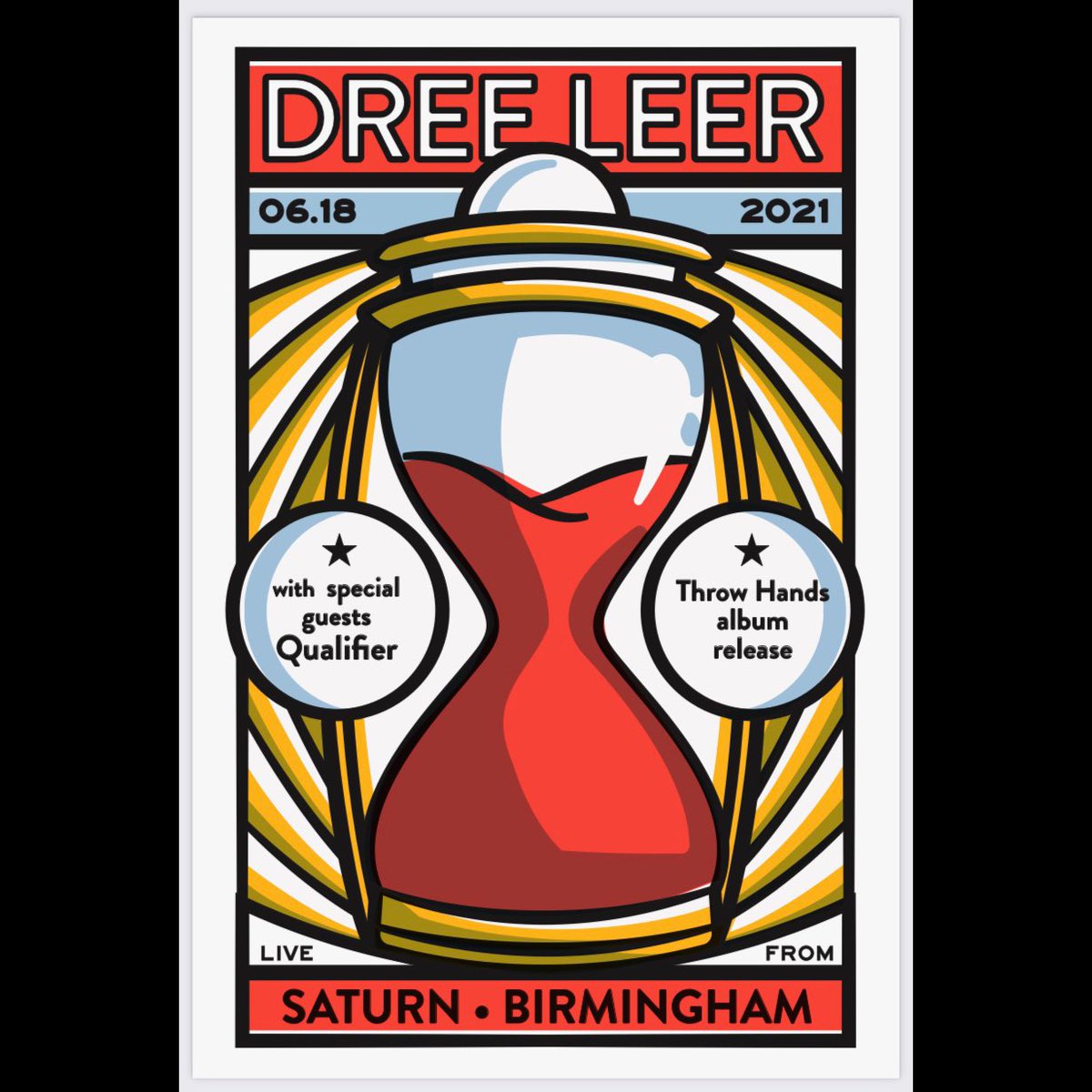 We have a few special “show only” items coming up for you including this badass poster by our buds over at <a href="/yellowhammercr/">yellowhammercreative</a> !  They’ll have some of these posters screen printed for you at the show on the 18th. Grab your free tickets at Saturnbirmingham.com