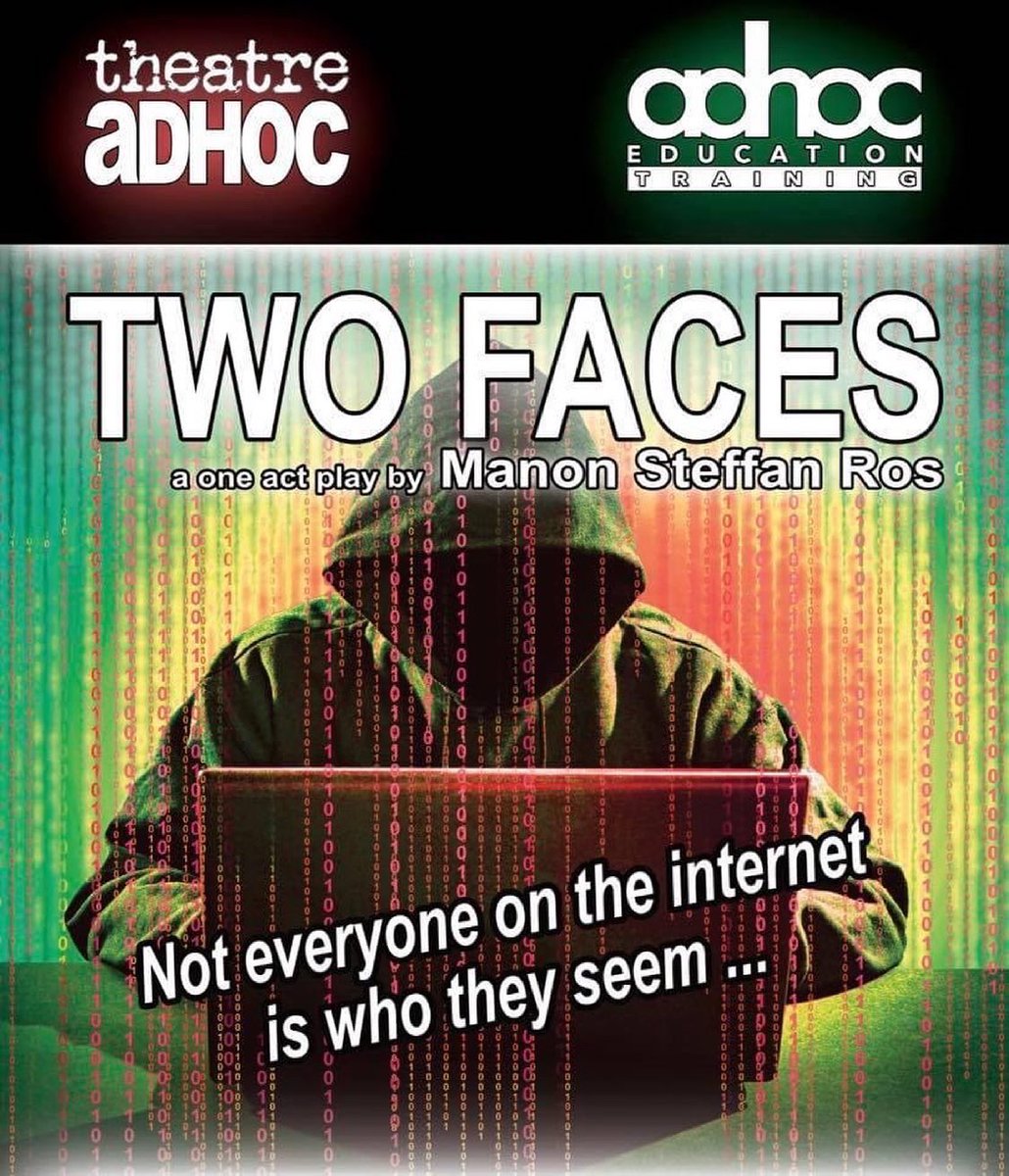 AdhocEt's tweet photo. Theatre Adhoc Education and Training spent Sunday with Green Room Events at the Congress Theatre in Cwmbran recording Manon Steffan Ros’ GCSE Drama set text Two Faces as we didn’t get to tour it this year but rehearsals we done and dusted! https://t.co/OgDdgSOCFl
