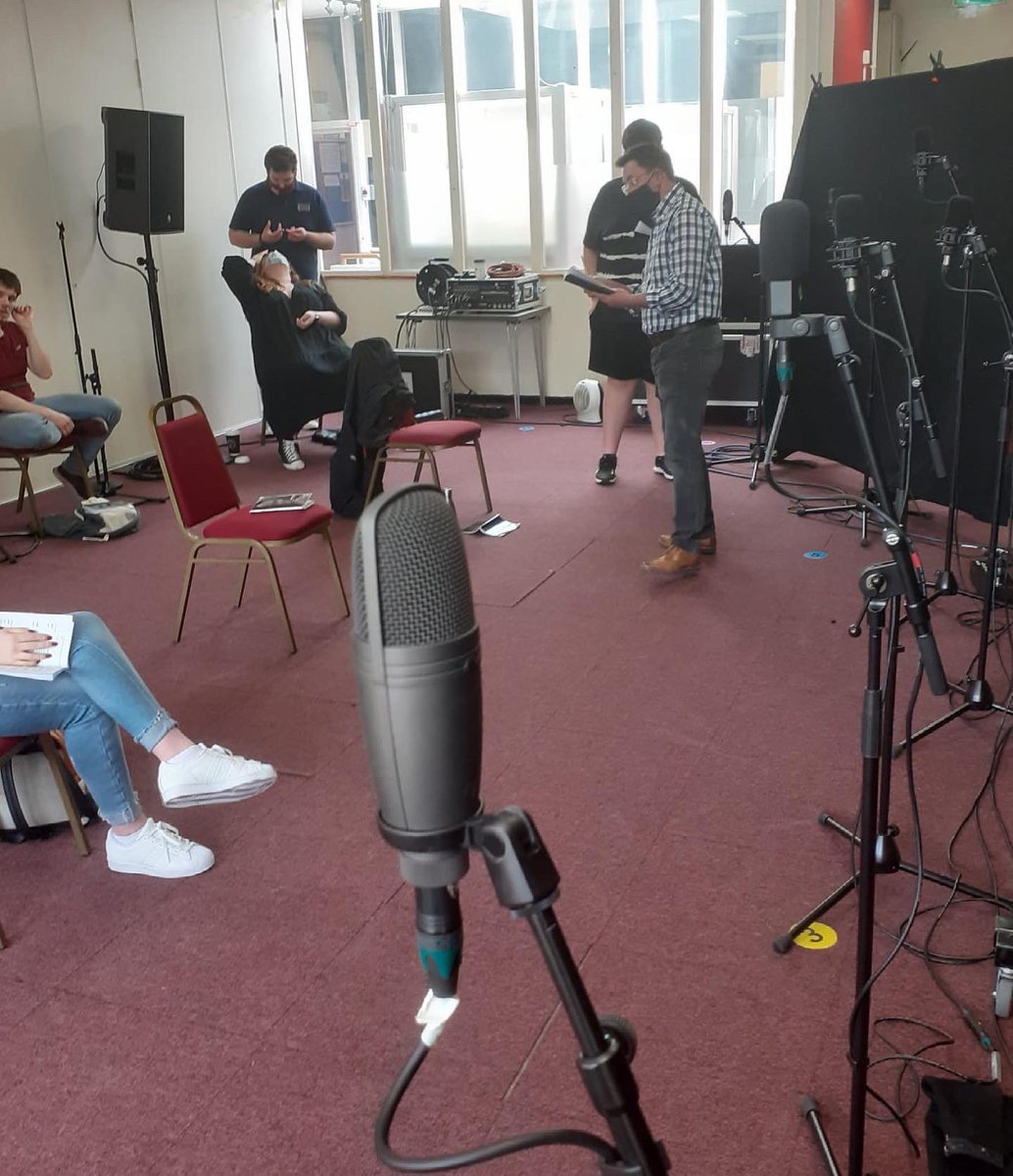 AdhocEt's tweet photo. Theatre Adhoc Education and Training spent Sunday with Green Room Events at the Congress Theatre in Cwmbran recording Manon Steffan Ros’ GCSE Drama set text Two Faces as we didn’t get to tour it this year but rehearsals we done and dusted! https://t.co/OgDdgSOCFl