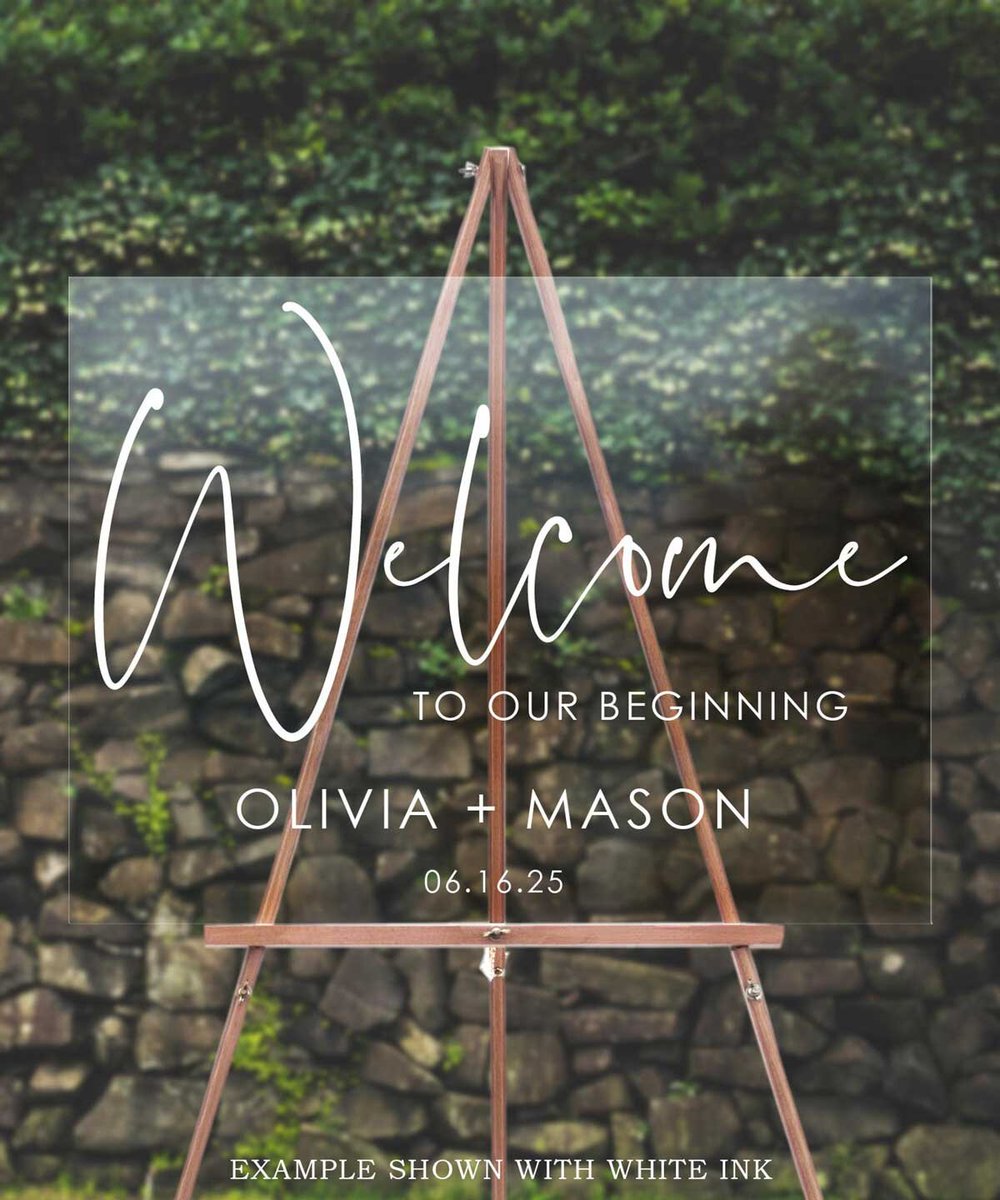 CreativeUnionD's tweet image. Unique welcome signs for your Wedding, Bridal Shower and Rehearsal Dinner. Get an acrylic or foam board sign printed and shipped to you! bit.ly/3puf5v6