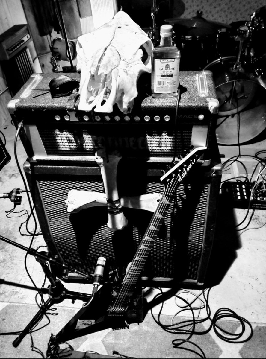 Genocidalrites's tweet photo. Scenes from Genocidal Rites rehearsal/recording on Saturday night. https://t.co/x3beyYf7zR