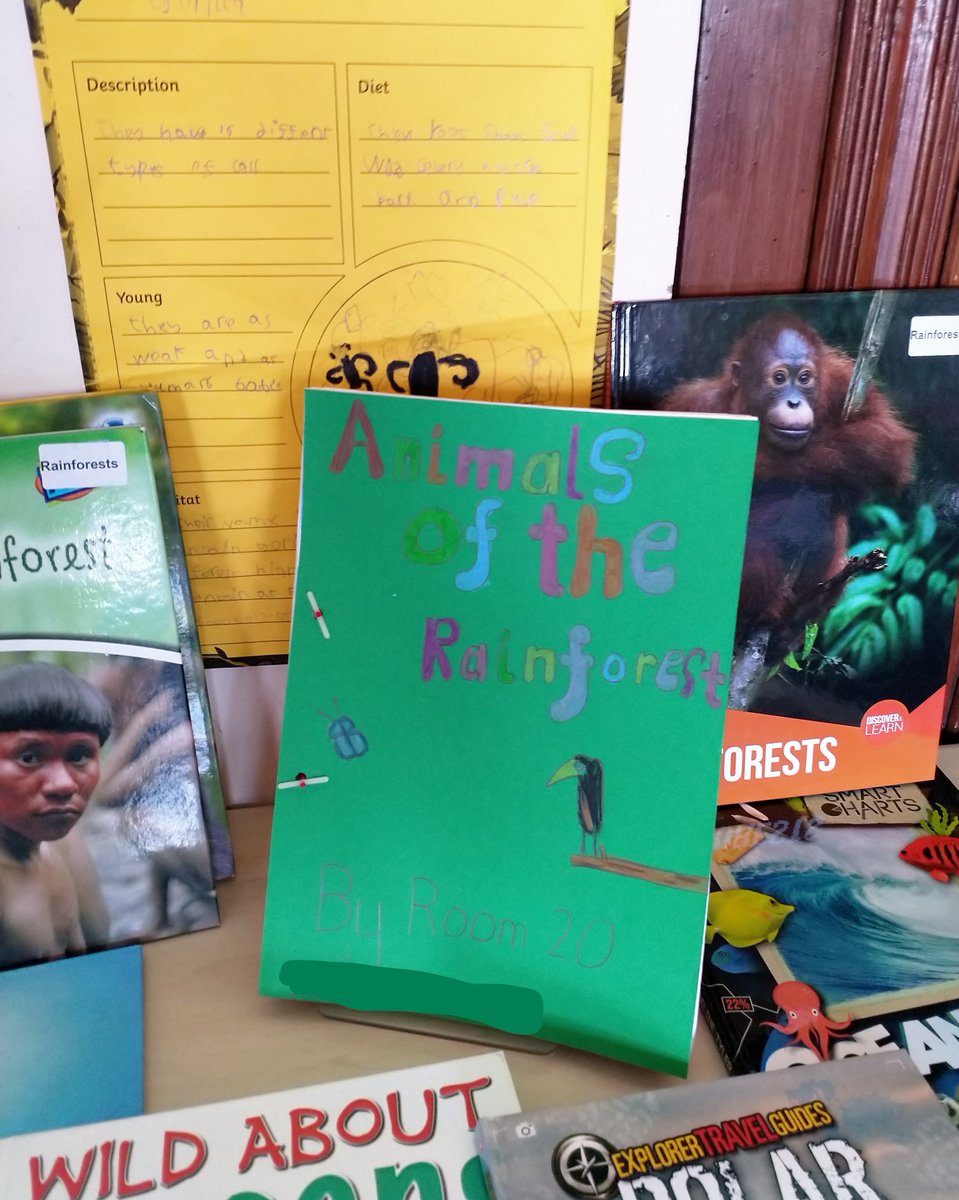 Room 20's fantastic Animal Fact File book is finally published and has taken it's place next to our other esteemed books on our 'Topic' table.  Each fact file gives an insight into the animal and includes beautifully coloured drawings. Amazing effort by all.  <a href="/SchoolBroomhill/">BroomhillSchool</a>