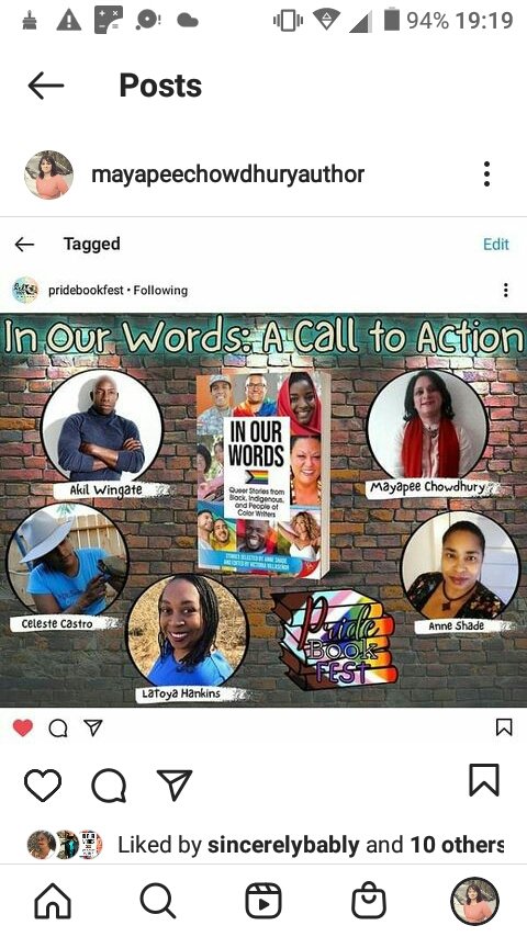 Countdown to the Pride Book festival starting this week 11th till 13th June. Our panel will be discussing the beautiful anthology we wrote for. #PrideMonth #lgbtq