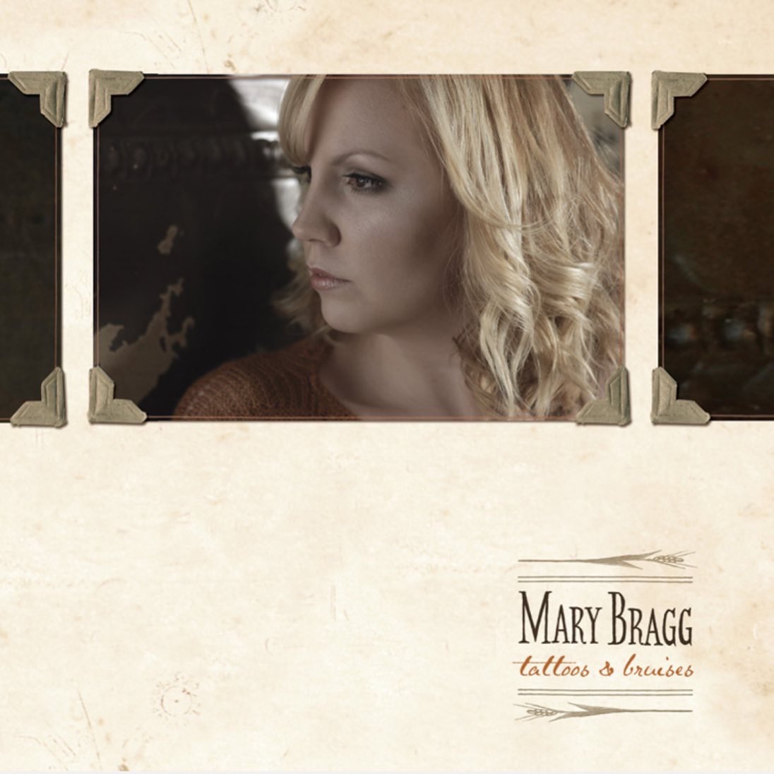 marybragg's tweet photo. Today marks the 10-year anniversary of Tattoos & Bruises! Grab a copy for $5 in my merch store to celebrate. I’d just started finding my way around songs, but I’m proud of the work my band and I did on it. Fun fact: I made this album in @NorahJones’s home studio. #homestudiogoals https://t.co/zk3EX1aI96