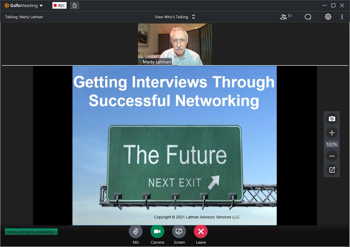 davidschuchman's tweet photo. Hope you joined the 6/4 "Getting Interviews through Successful Networking" presentation by @latmanmarty_CFO to @PSGMercerCounty. It was easy to follow &amp; very relevant. Thanks Marty for being a friend to our group. If you missed it you can watch it here: https://t.co/8C8NWqRrzA. https://t.co/bcRIEM4RbL
