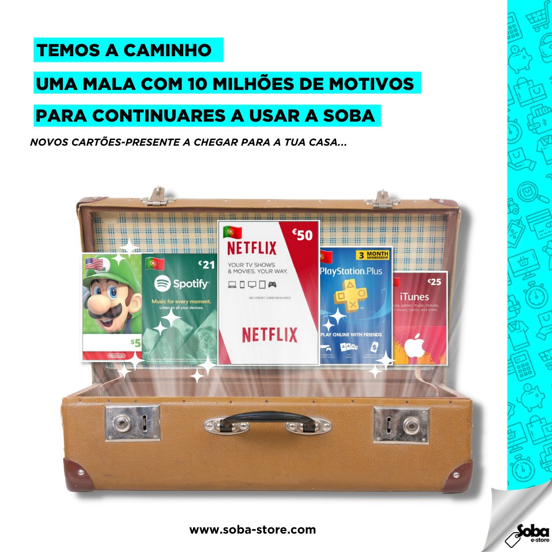 Ainda a cogitar uma razão para ter uma conta na Soba Store?
Que tal esta?
#ofuturodascompras