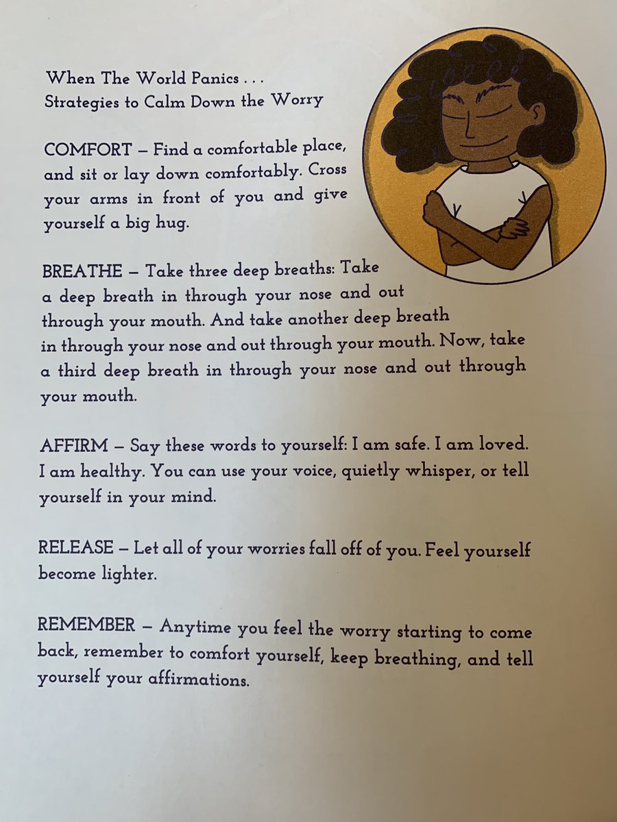 stephanienvsd44's tweet photo. Enjoyed reading this book about Lilly who overcomes her worry and finds strategies to help her cope with the pandemic. 🤍🌈 #SEL https://t.co/FYY0Ha6rAQ
