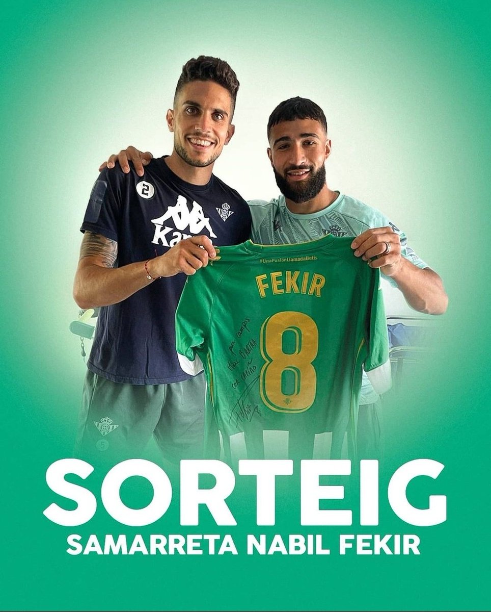 Inscriu-te al campus i entra en el sorteig d’una samarreta dedicada per <a href="/NabilFekir/">Nabil Fekir</a>!! 👏🏻💚