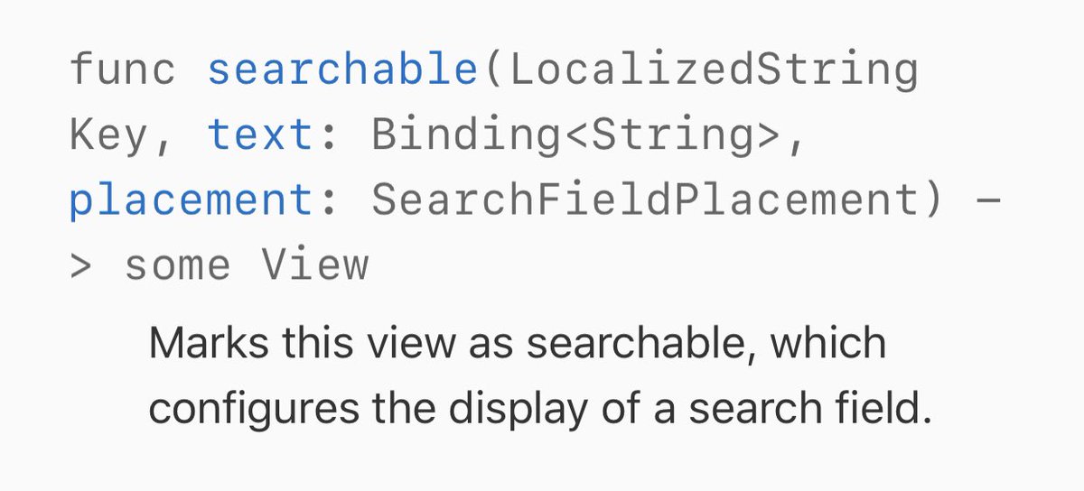 iOS_Luke's tweet image. SwiftUI Search bar 🙌🏼