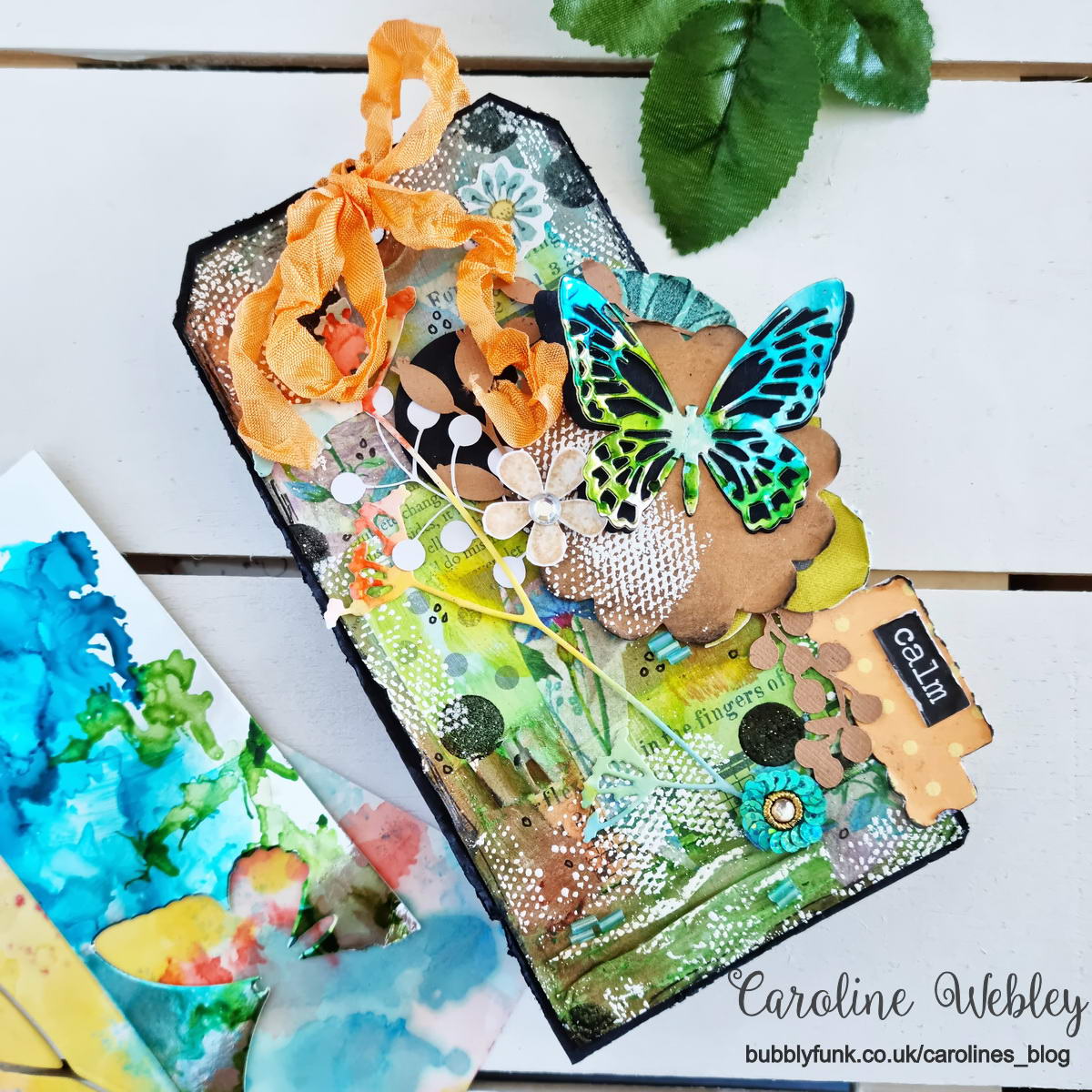caroline_webley's tweet photo. With the alcohol ink backgrounds which I created last week I die-cut the butterfly and wildflower on this tag! @tim_holtz @sizzix Thinlets die Detailed Butterfly and Wildflowers. Lots of layers and a collaged background.
#timholtz #timholtzdemo #sizzix #mixedmedia #collage https://t.co/TfMa3Vs6uN