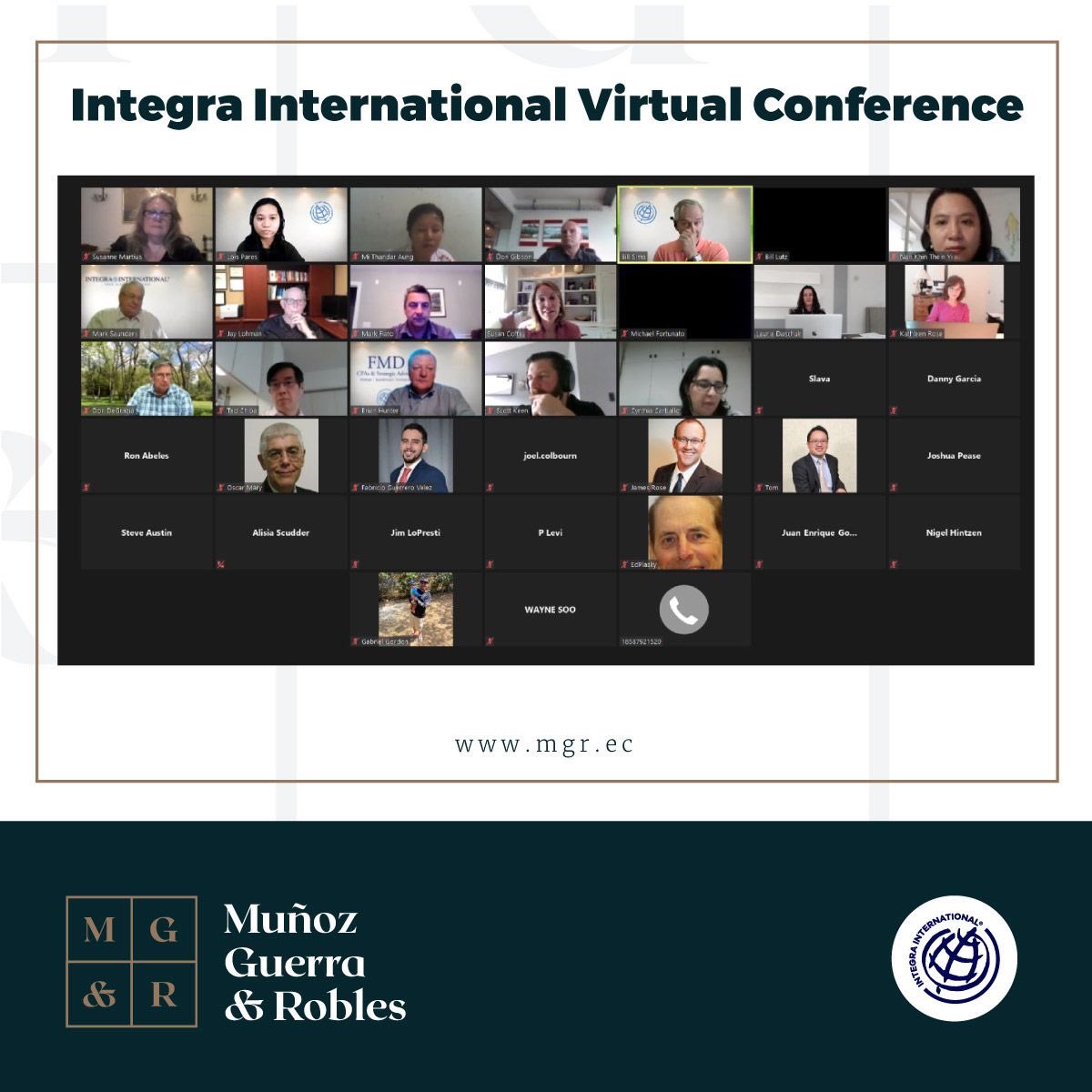 MGR_Ecuador's tweet photo. On May 27, our Public Relations Officer introduced the firm MG&R as a new member of Integra International at the AAANZ virtual conference. For more information visit our page https://t.co/ic1OwCLXDj
.
#mgrecuador #integrainternational #ecuador https://t.co/5UyrhzdMtK